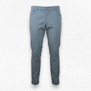 Zyia Storm Gray Office Chino 31 in Athleisure Slim Trouser Mens Pants Size Large